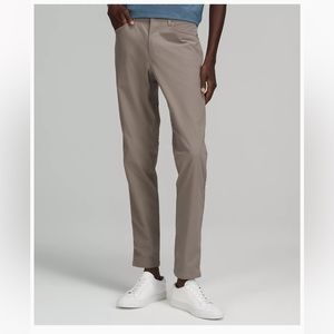 Lululemon ABC Slim-Fit Pant Warpstreme, 34” Waist 32 Length, Gray Sage Color